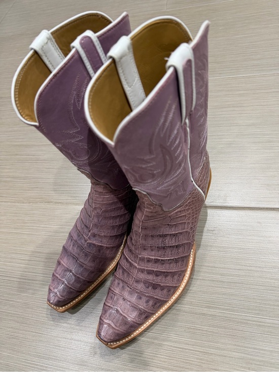Lucchese Shoes - Lucchese lilac dale caiman boots. 8b. Brand new
